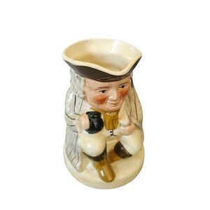 Vintage tony wood Staffordshire England Toby figural ceramic pitcher